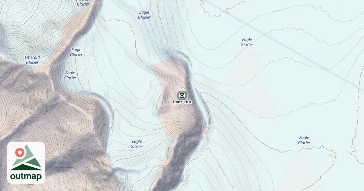 Map of Hans' Hut