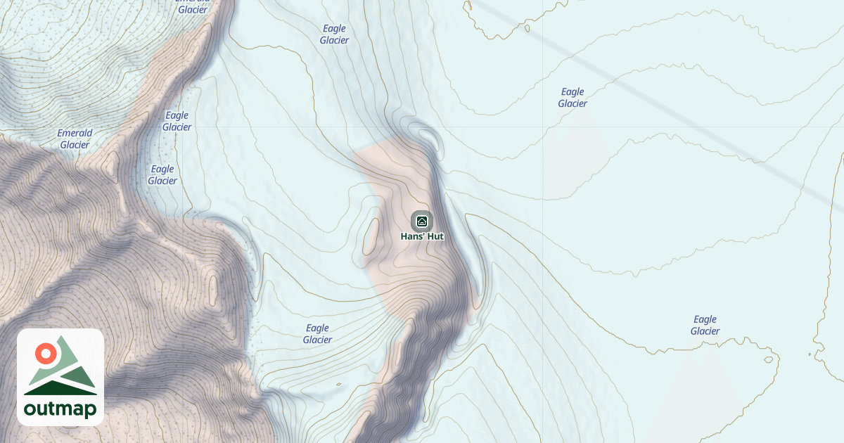 Map of Hans' Hut