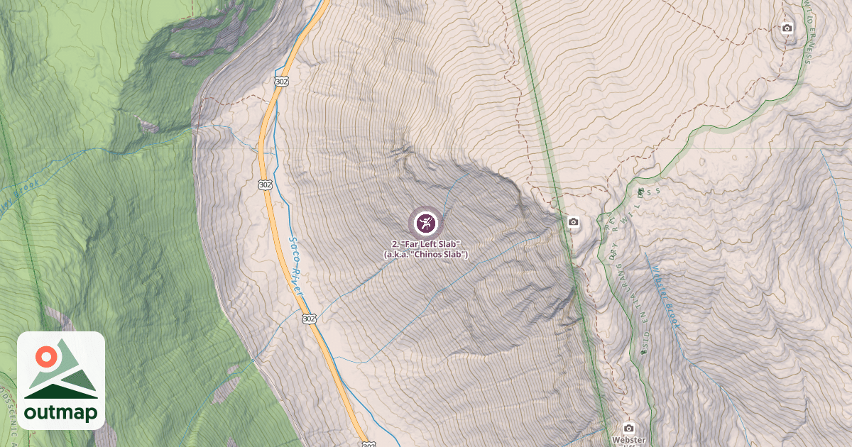 Map of 2. "Far Left Slab"  (a.k.a. "Chinos Slab")