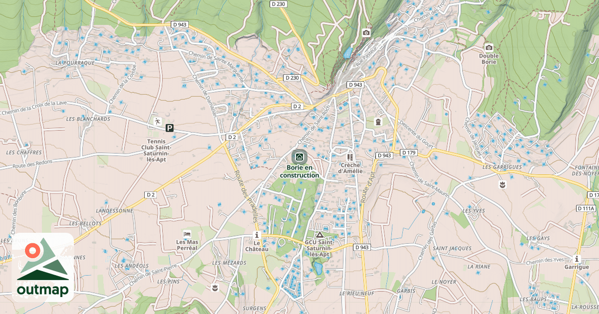 Map of Borie en construction