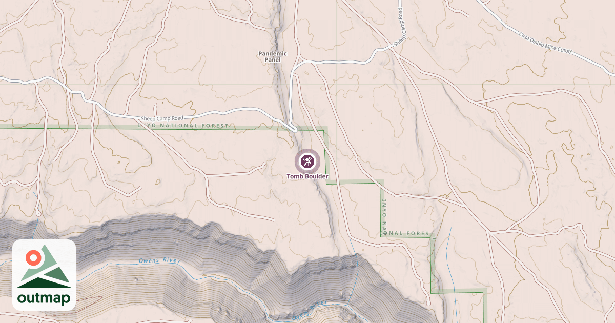 Map of Tomb Boulder