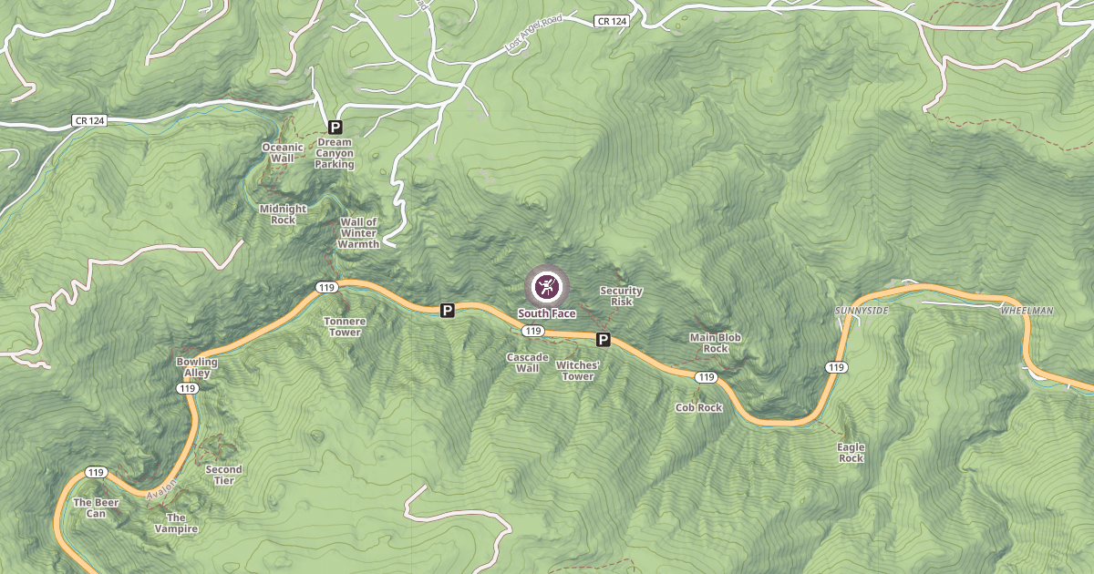 Map preview of South Face