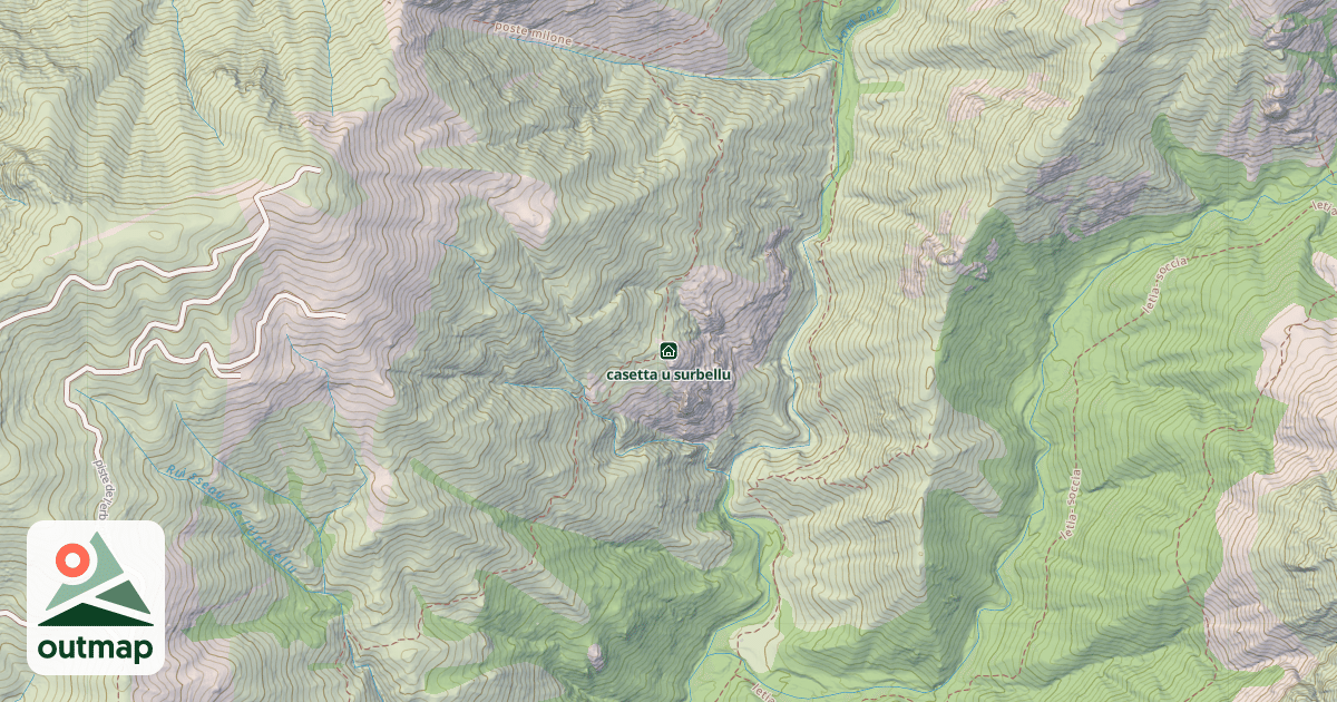Map of casetta u surbellu