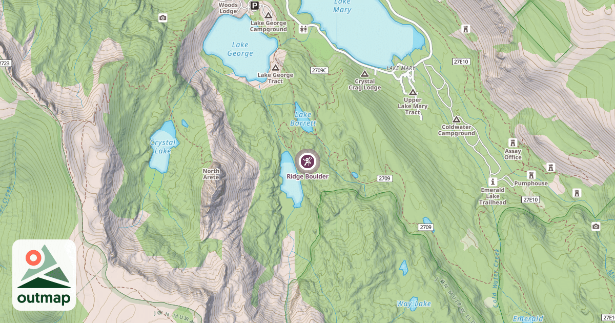 Map of Ridge Boulder