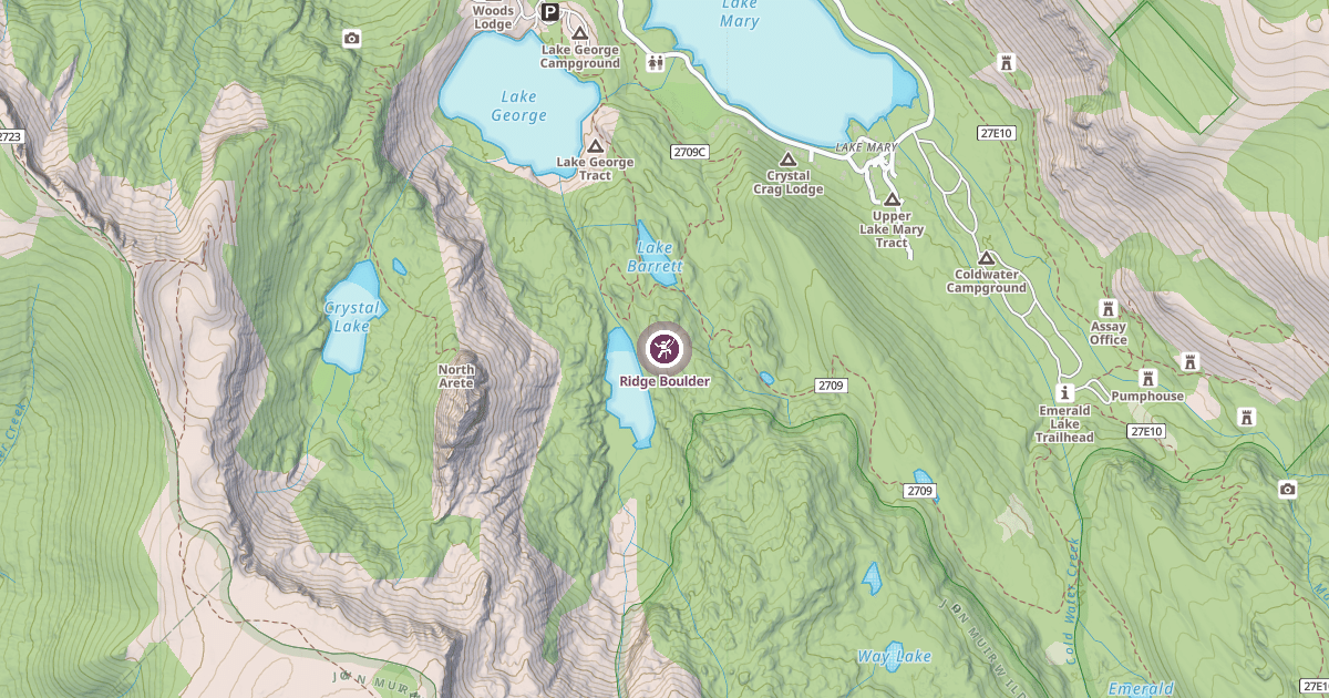 Map preview of Ridge Boulder