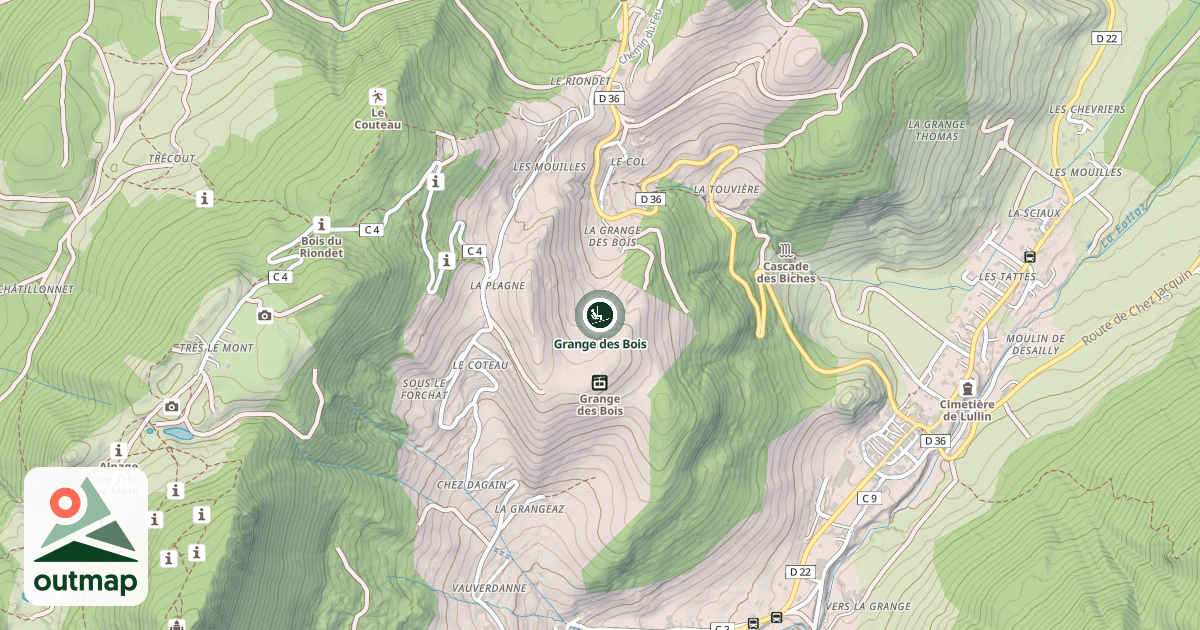 Map of Grange des Bois