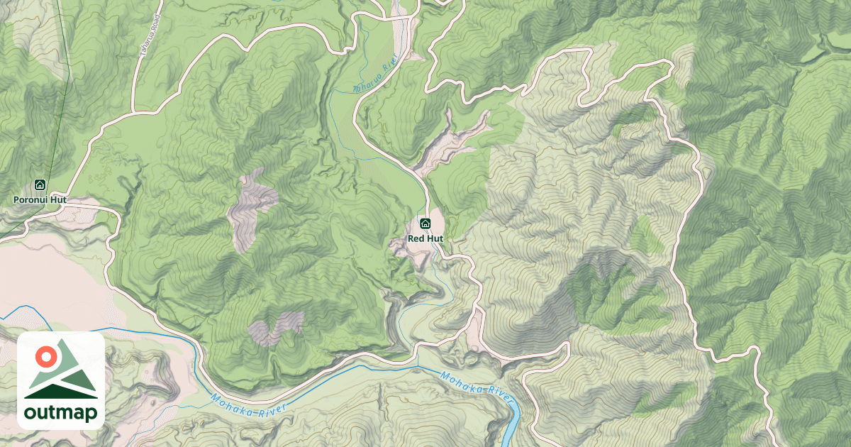 Map of Red Hut