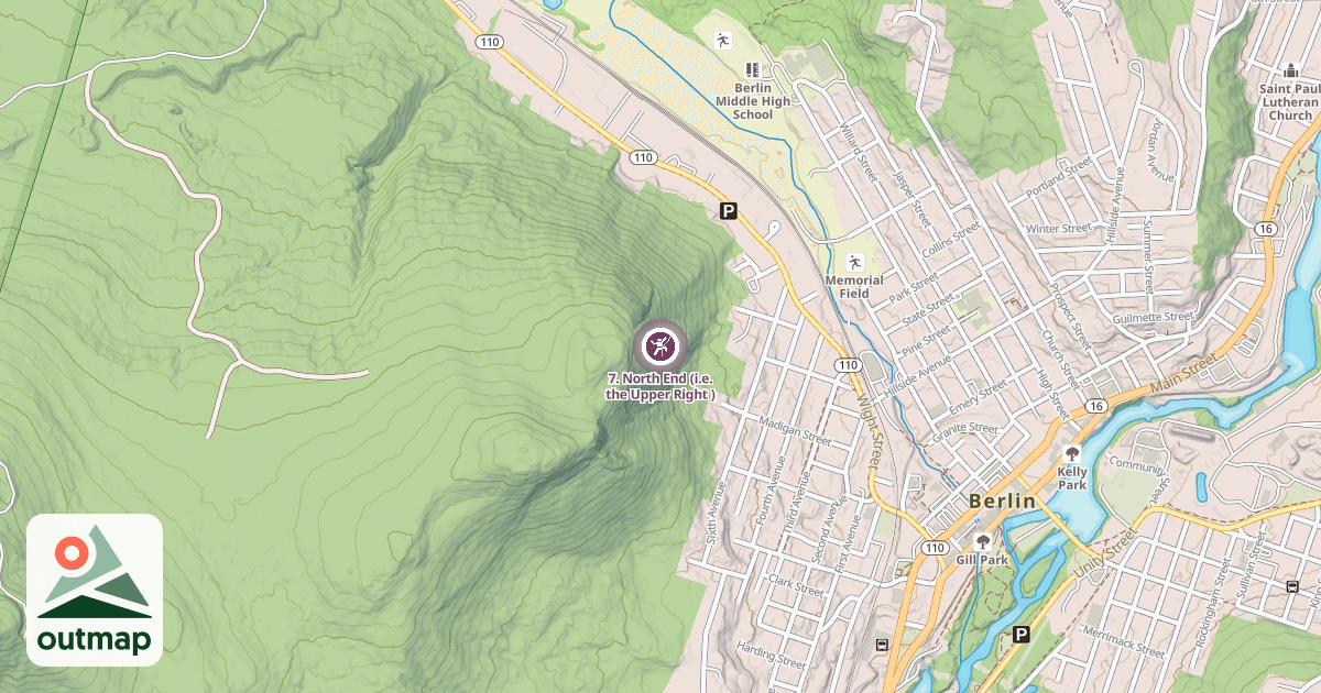 Map of 7. North End (i.e. the Upper Right )