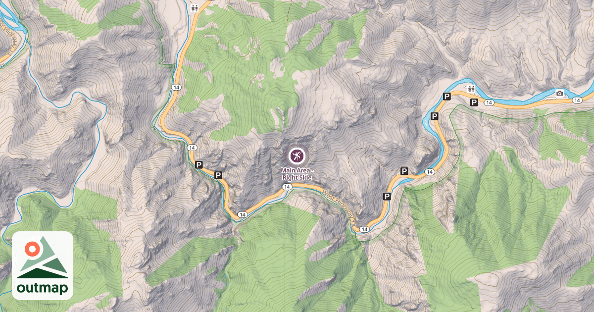 Map of Main Area - Right Side