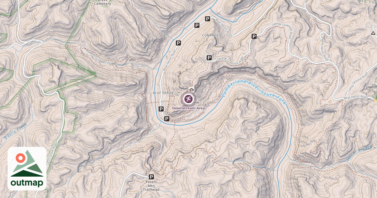 Map of Downstream Area