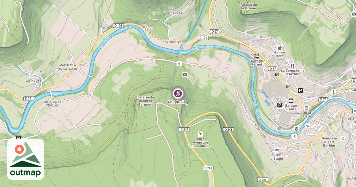 Map of Mur du Gag