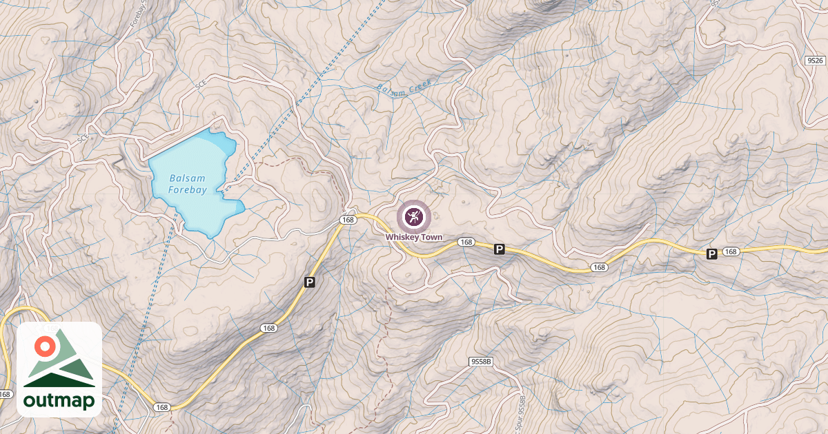 Map of Whiskey Town