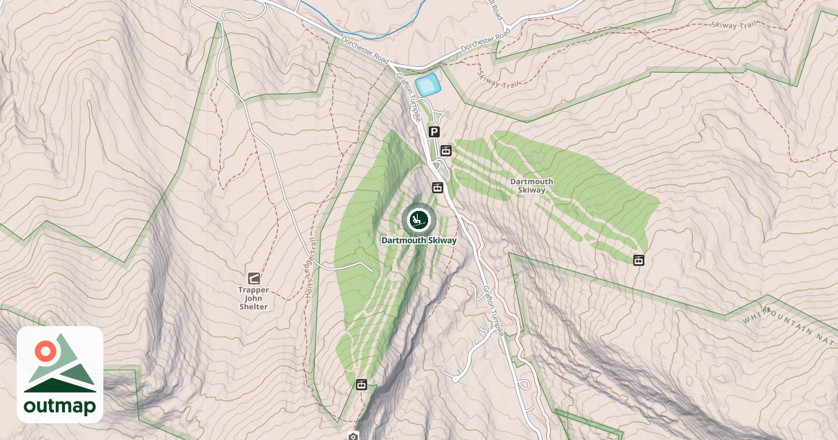 Map of Dartmouth Skiway
