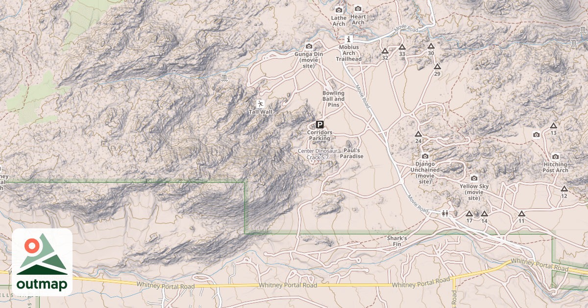 Map of Center Dinosaur Crack