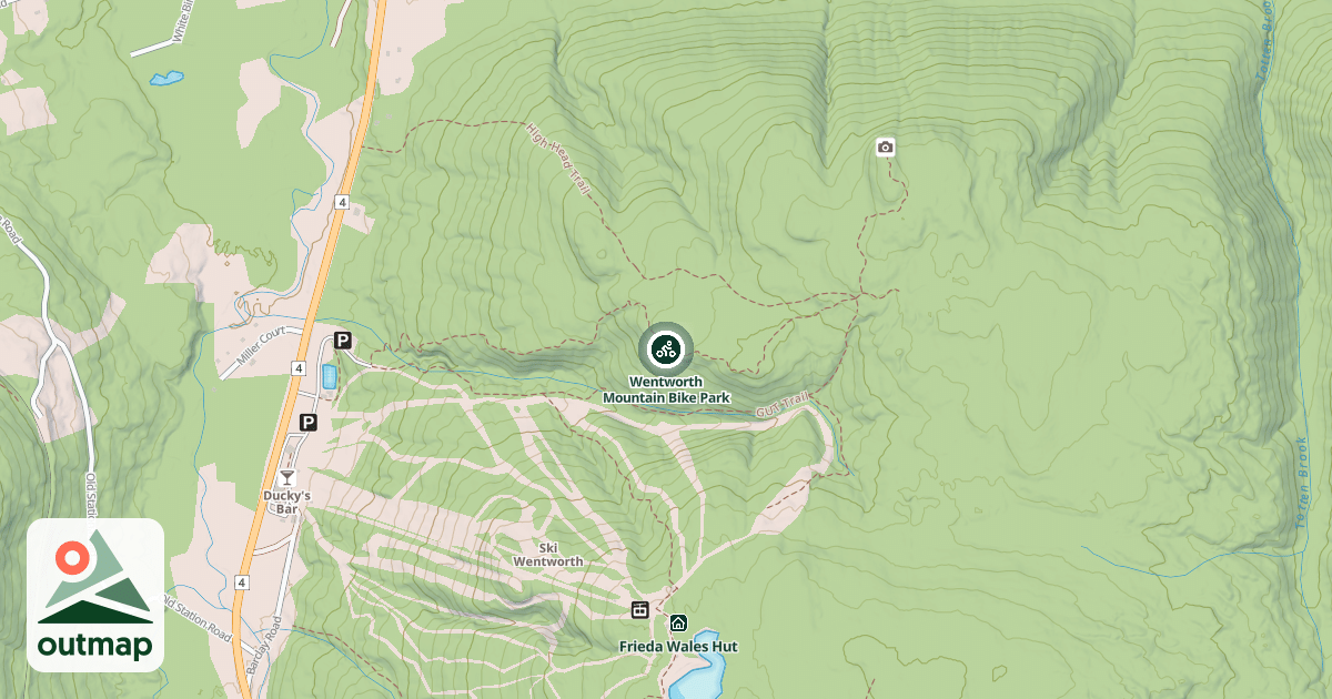 Map of Wentworth Mountain Bike Park