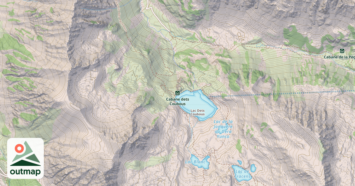 Map of Cabane dets Coubous