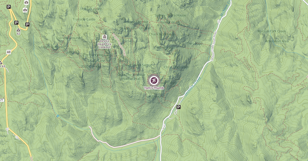 Map preview of Tom's Thumb