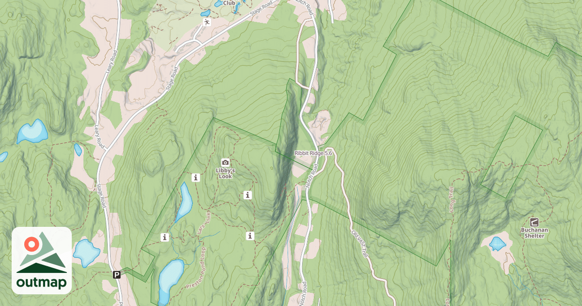 Map of Ribbit Ridge