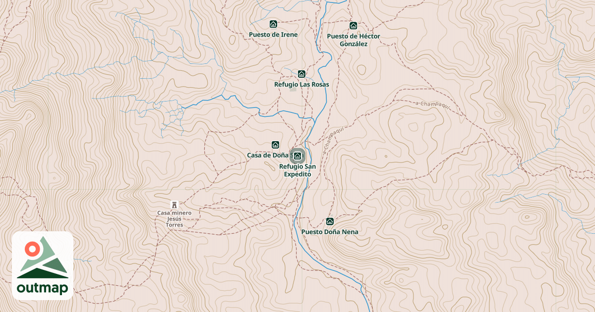 Map of Refugio San Expedito