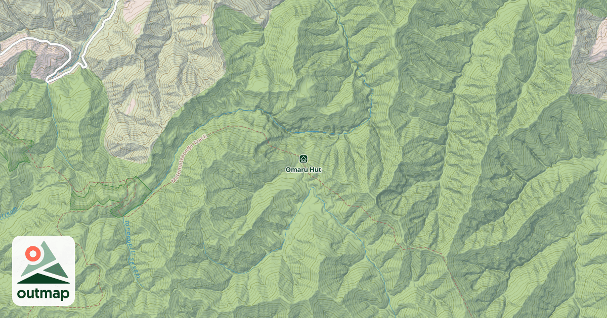 Map of Omaru Hut