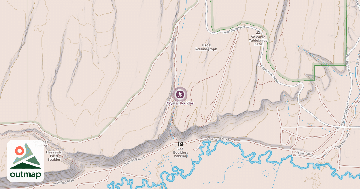 Map of Crystal Boulder