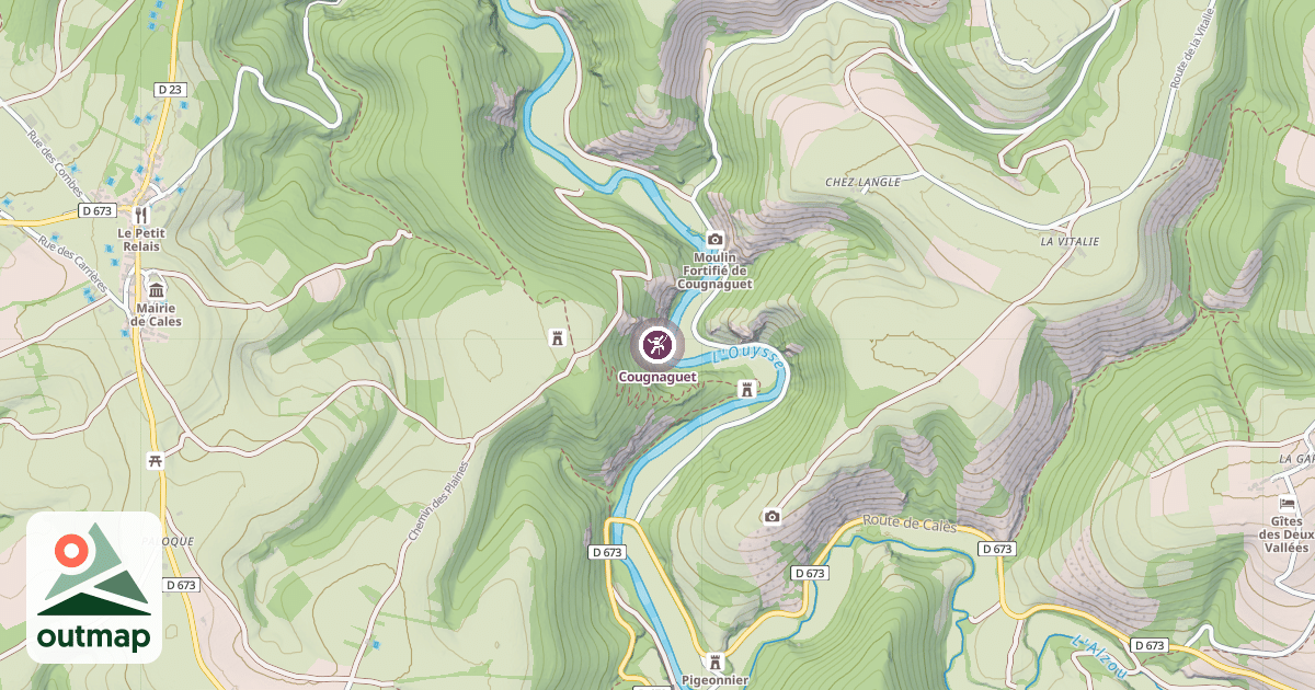 Map of Cougnaguet