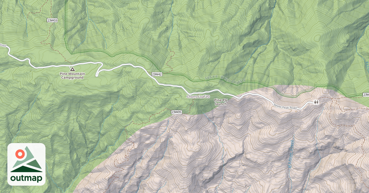 Map of Chorro Loaf