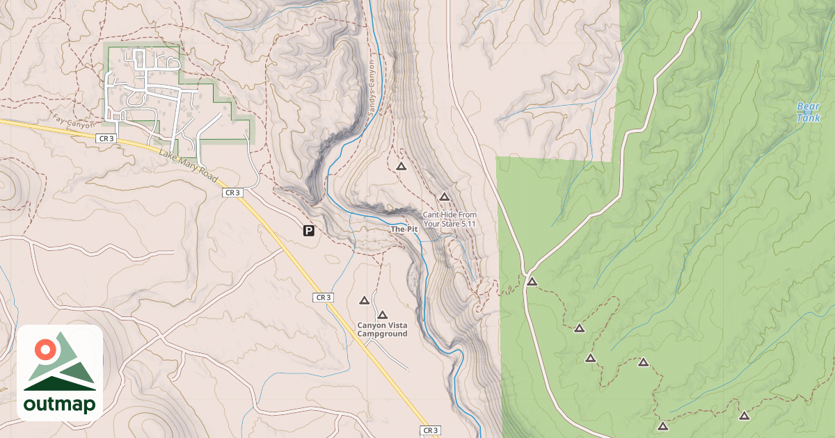 Map of Cant Hide From Your Stare