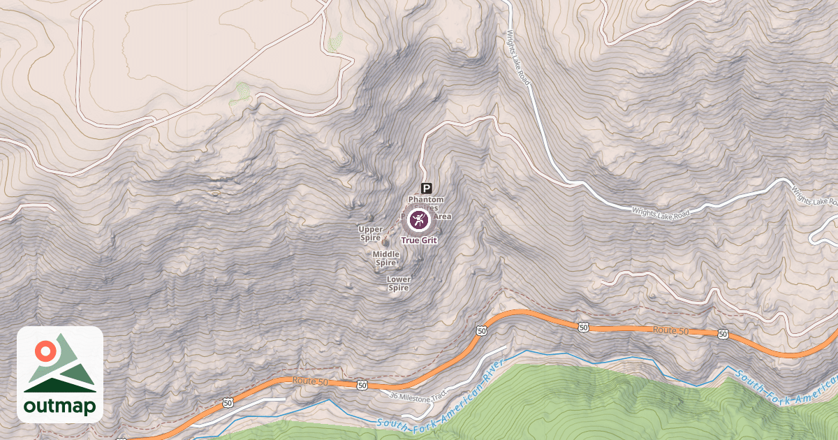Map of True Grit