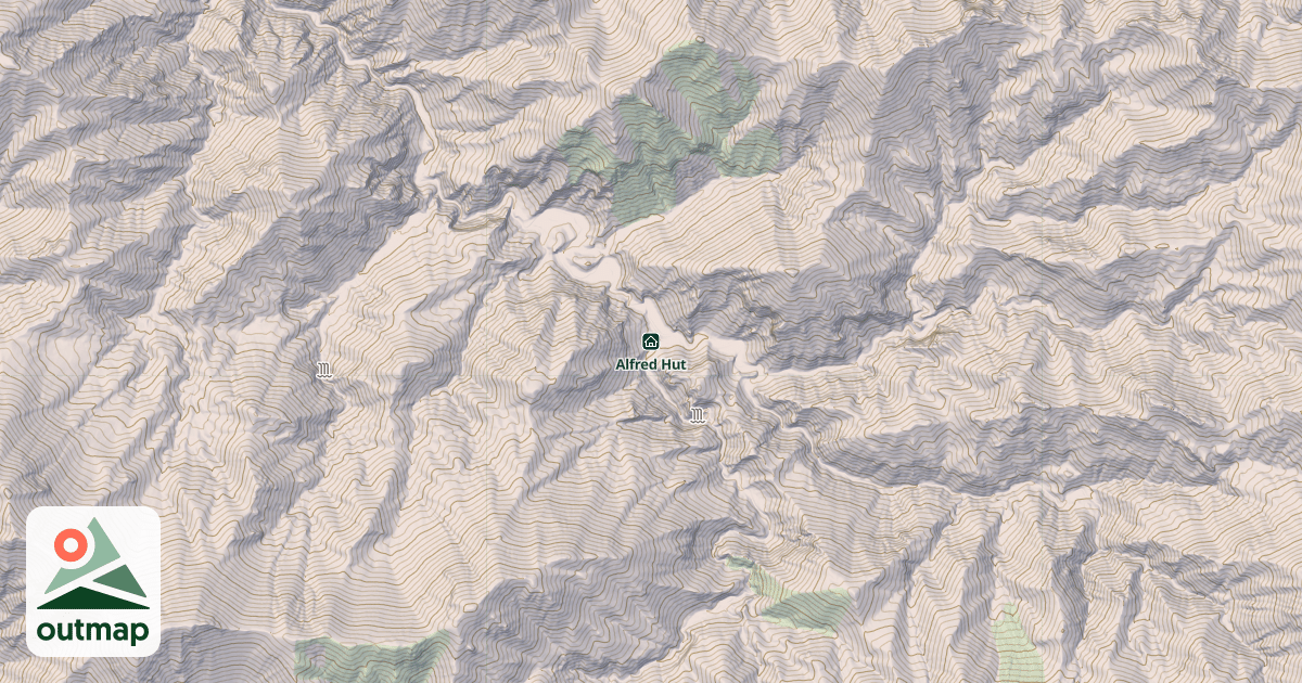 Map of Alfred Hut