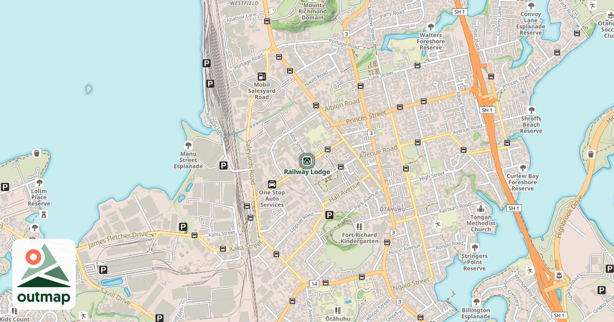 Map of Railway Lodge