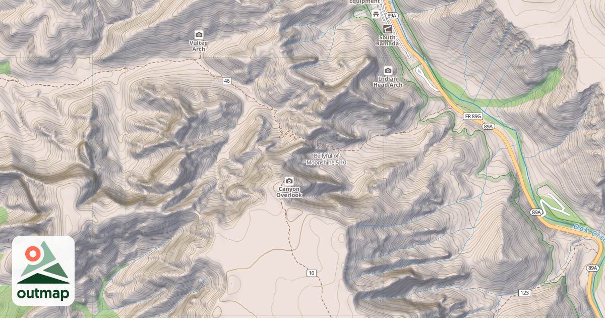 Map of Bellyful of Moonshine