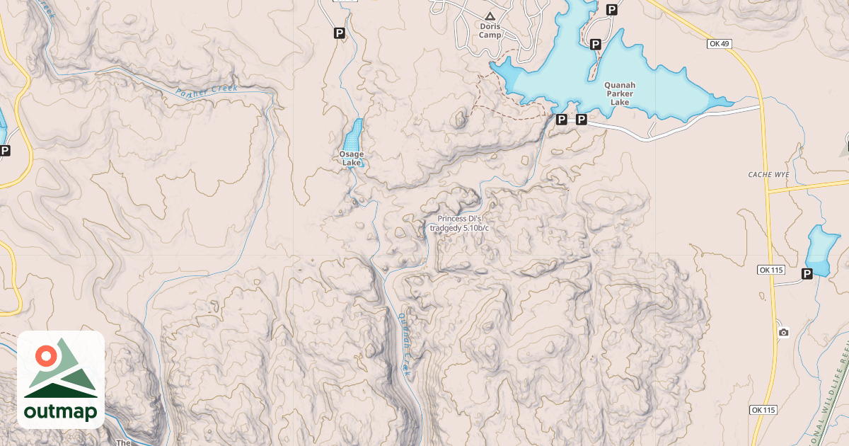 Map of Princess Di's tradgedy