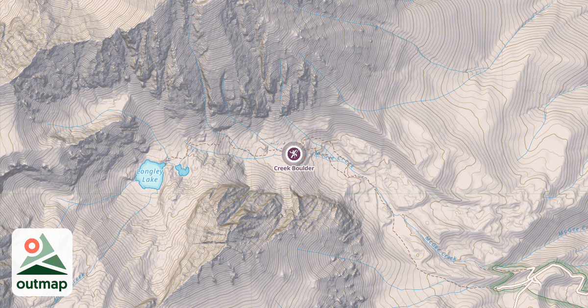 Map of Creek Boulder