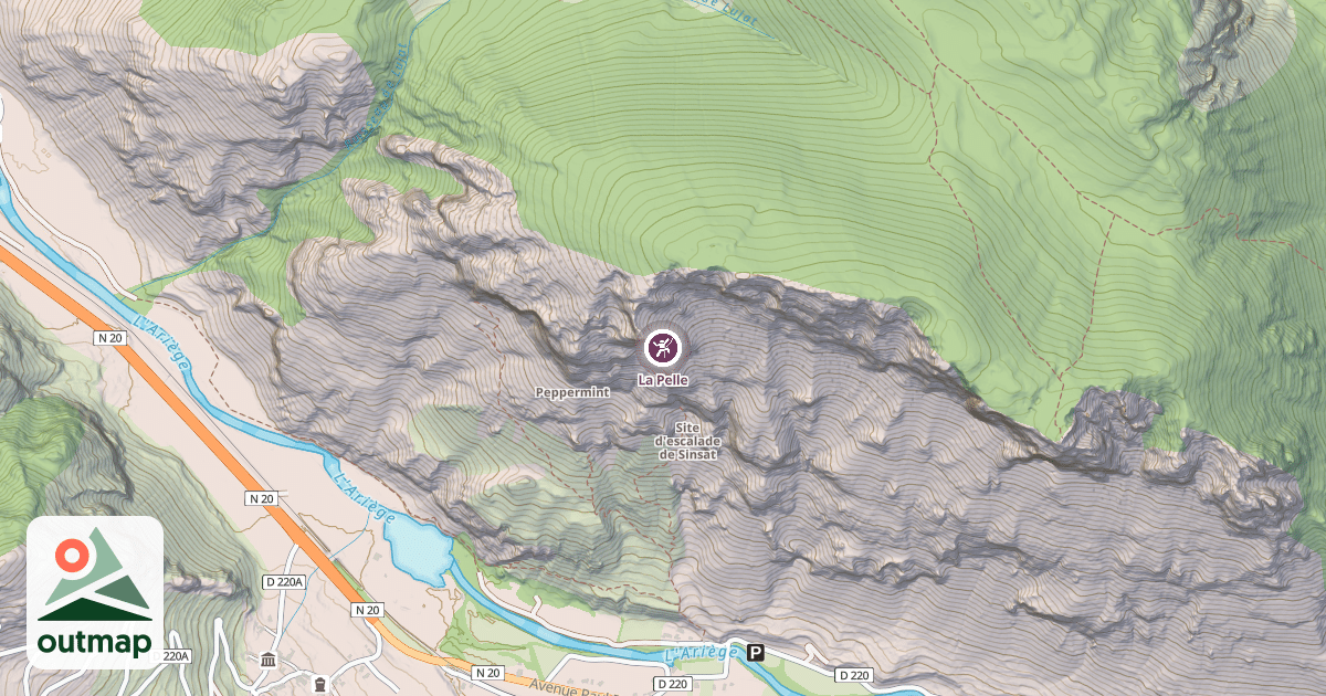 Map of La Pelle