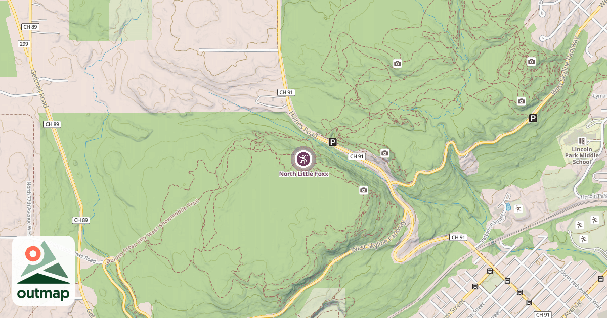 Map of North Little Foxx