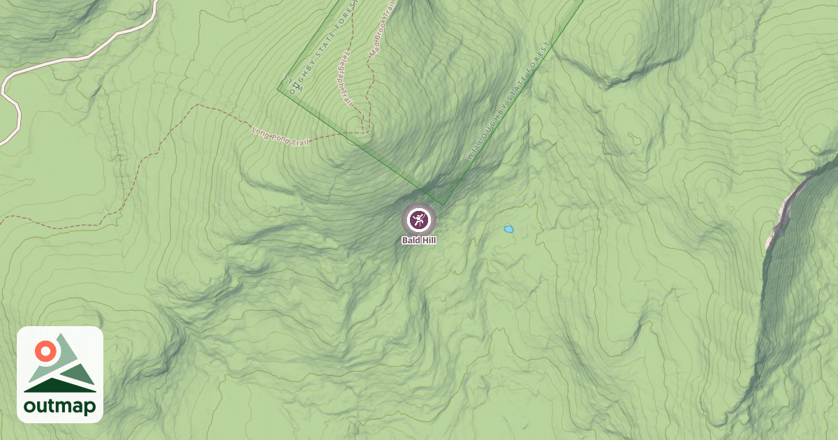 Map of Bald Hill