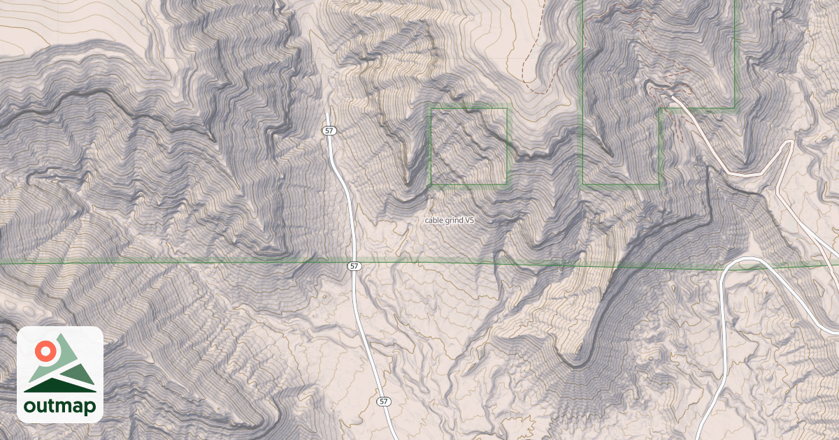 Map of cable grind