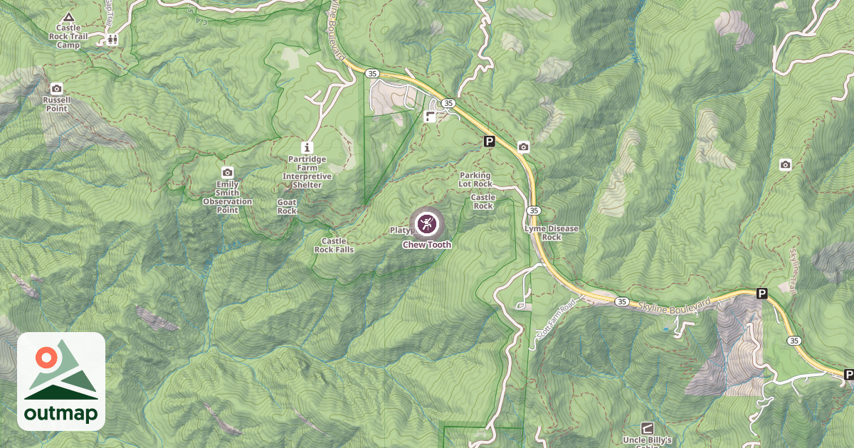 Map of Chew Tooth