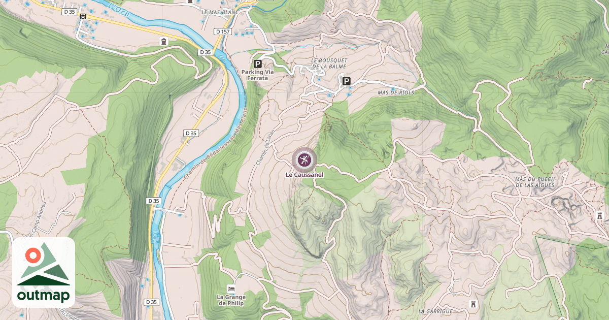 Map of Le Caussanel