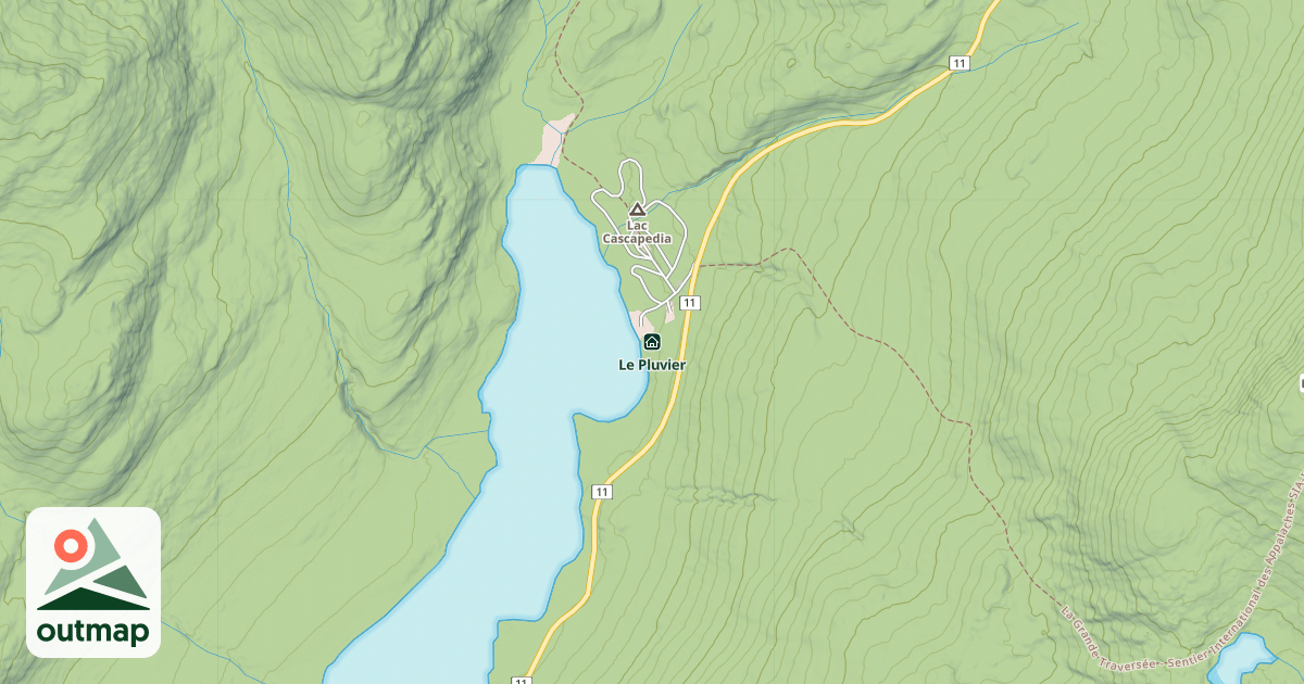 Map of Le Pluvier