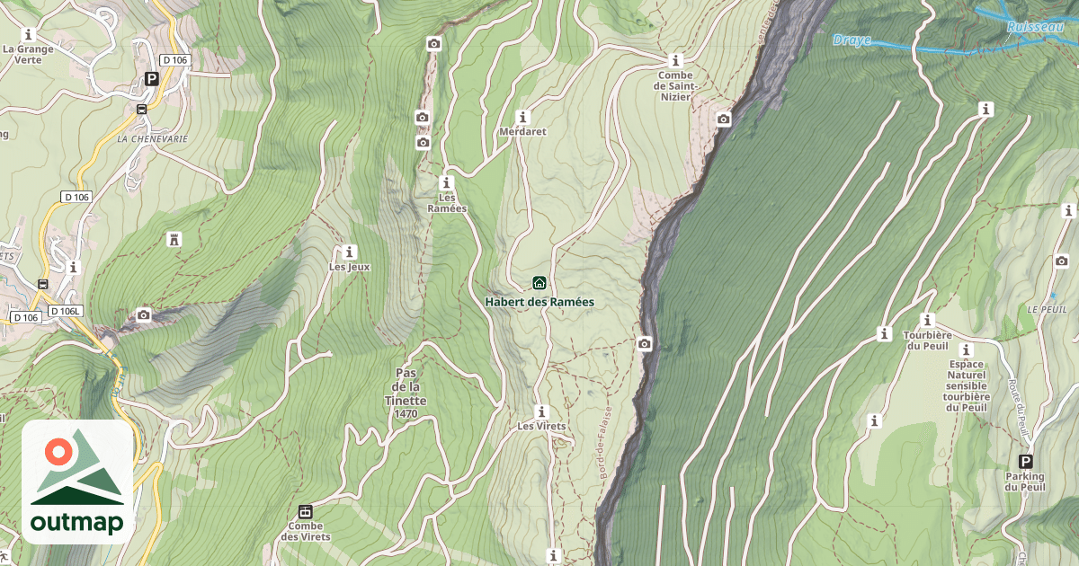 Map of Habert des Ramées