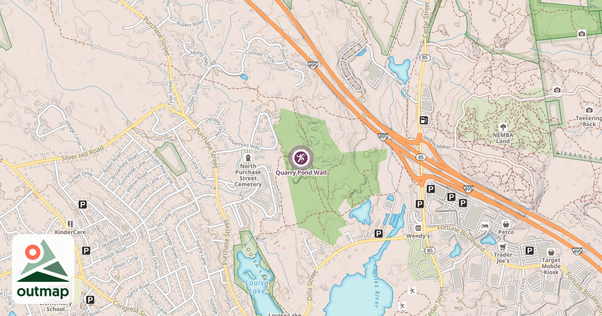Map of Quarry Pond Wall