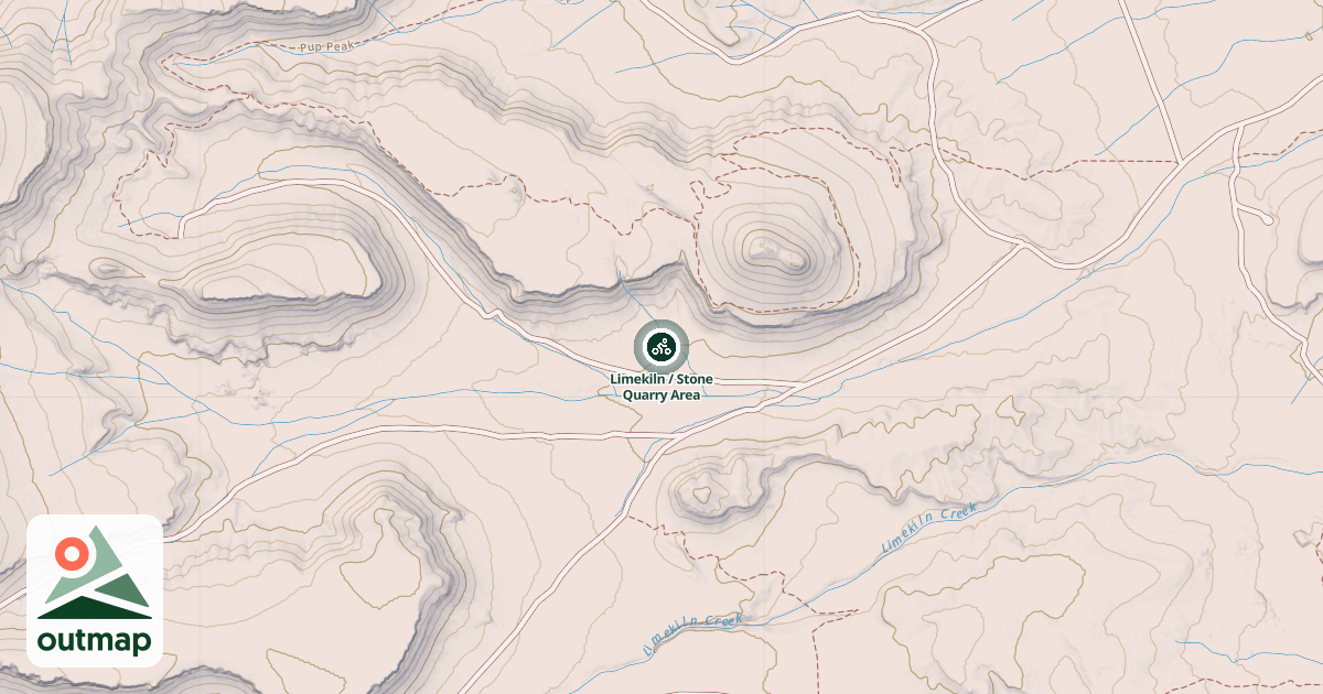Map of Limekiln / Stone Quarry Area