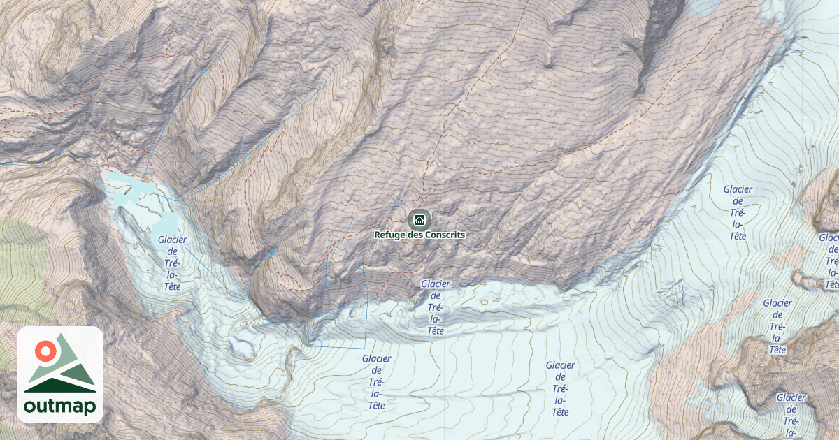 Map of Refuge des Conscrits
