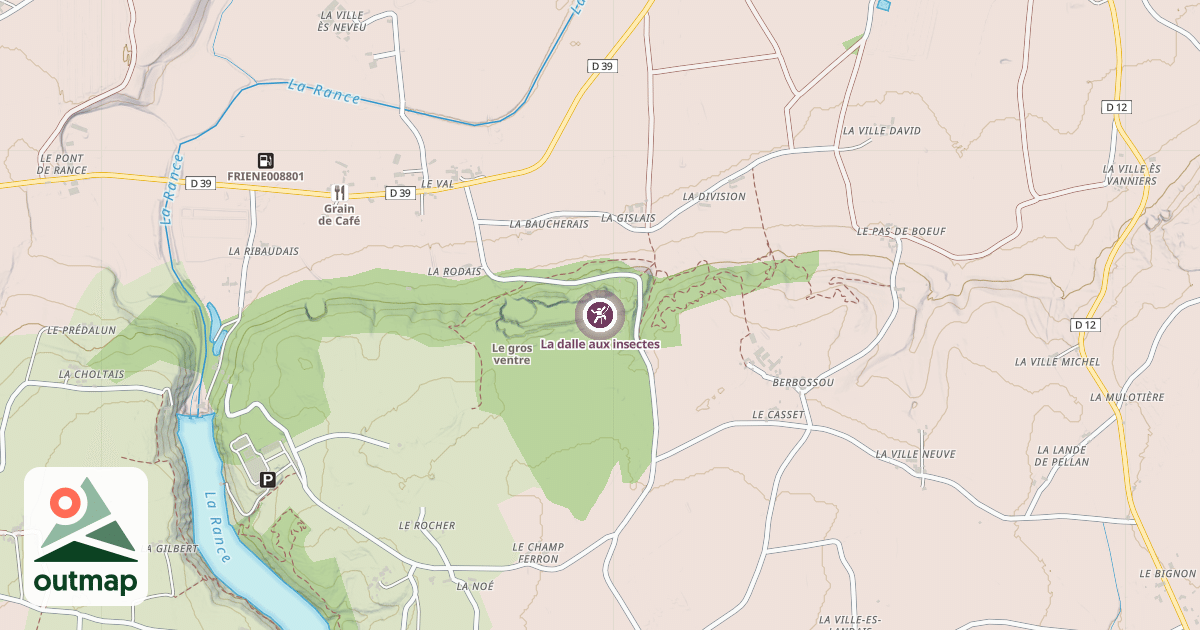 Map of La dalle aux insectes