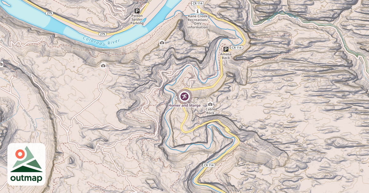 Map of Homer and Marge