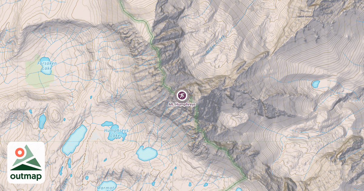 Map of Mt. Humphreys