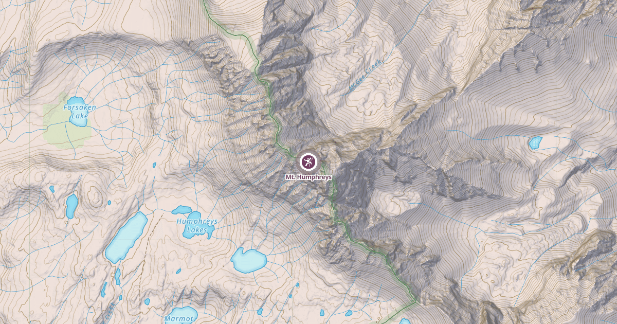 Map preview of Mt. Humphreys