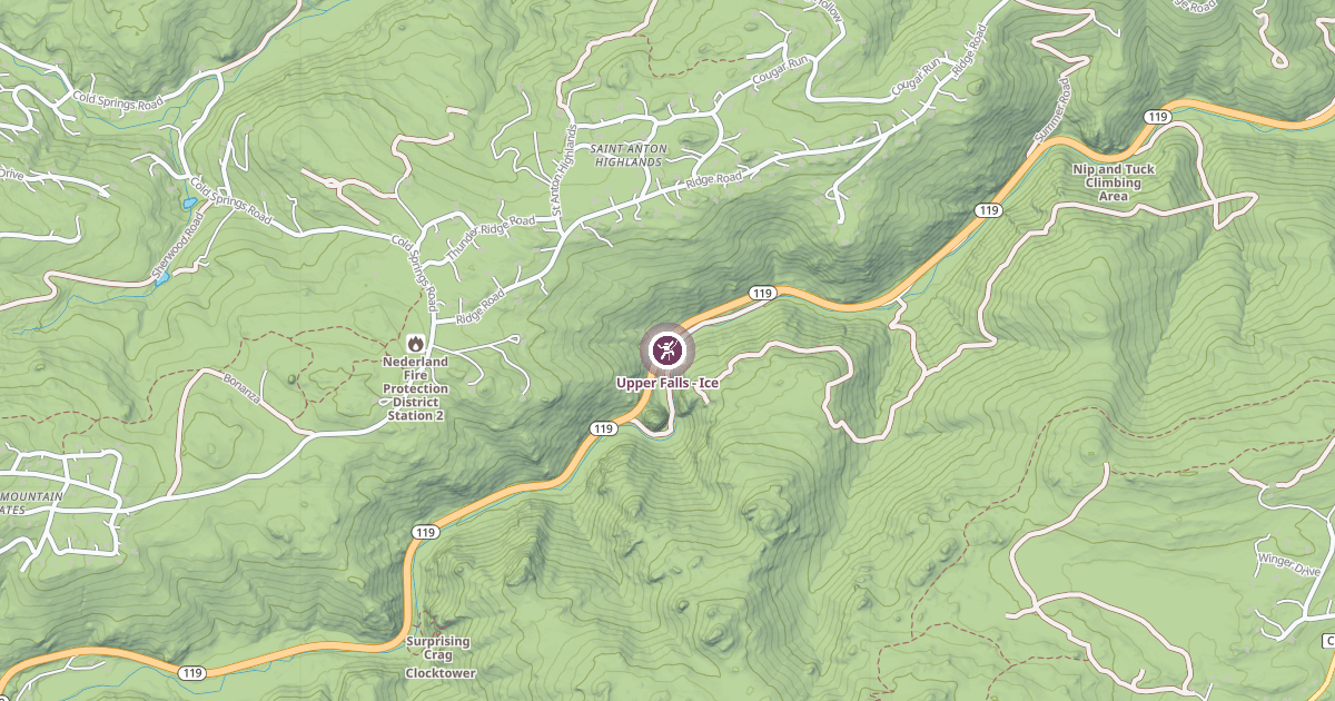 Map preview of Upper Falls - Ice